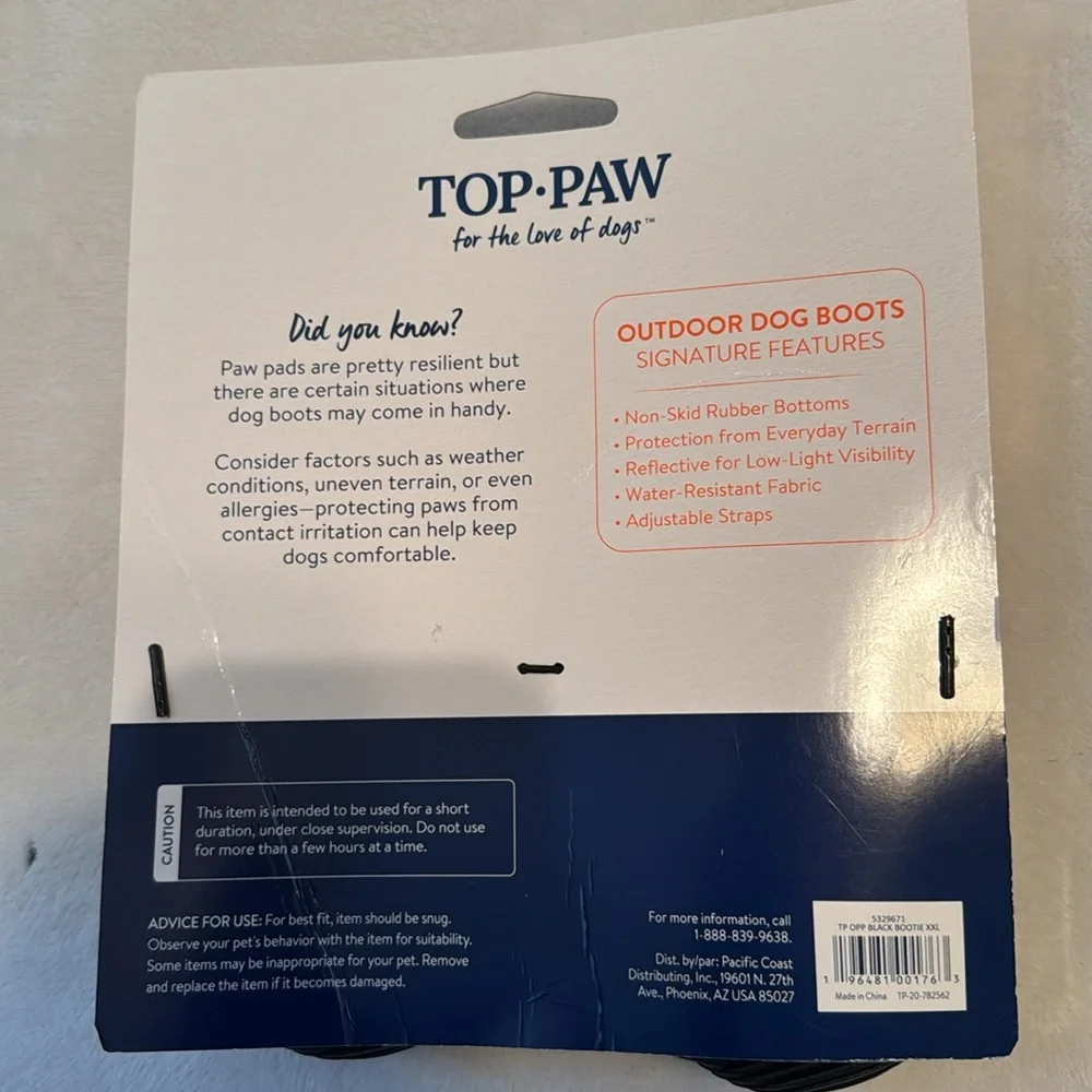 🐾 Top Paw Outdoor Dog Boots XX-Large
